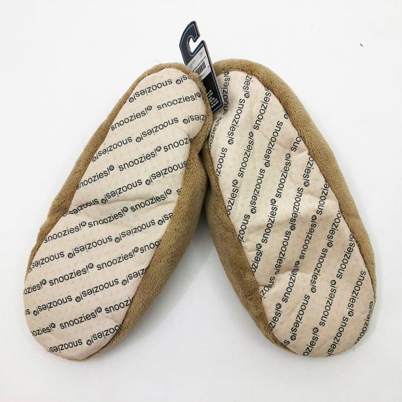 NWT Snoozies Men's Slippers Hunter Deer Medium 9/10 Tan - Picture 5 of 6